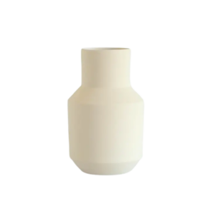 Vase Steingut handgefertigt sand-wohnsalon düsseldorf