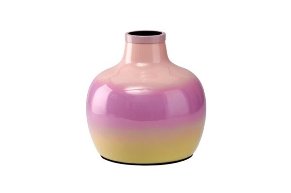 Vase Farbverlauf rosa/lila/gelb